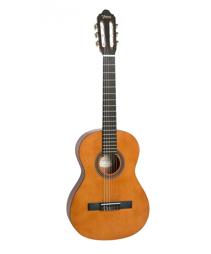 Guitarra Clásica 3/4 Natural con Forro Incluido para Principiantes